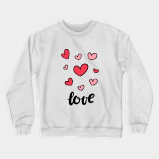 Love hearts Crewneck Sweatshirt